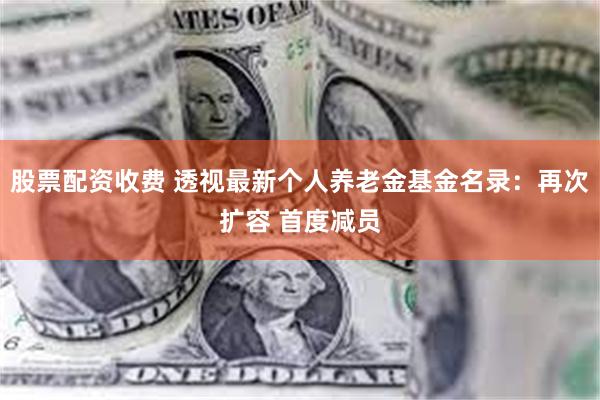 股票配资收费 透视最新个人养老金基金名录：再次扩容 首度减员