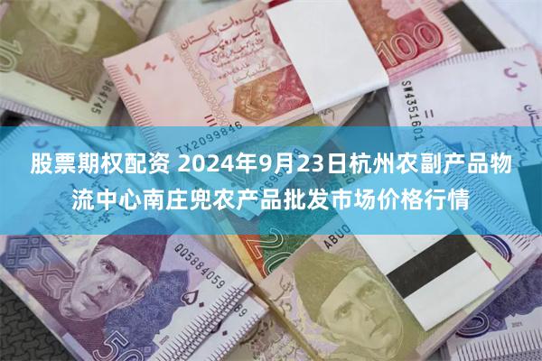 股票期权配资 2024年9月23日杭州农副产品物流中心南庄兜农产品批发市场价格行情