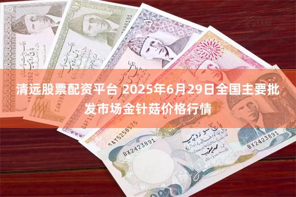 清远股票配资平台 2025年6月29日全国主要批发市场金针菇价格行情